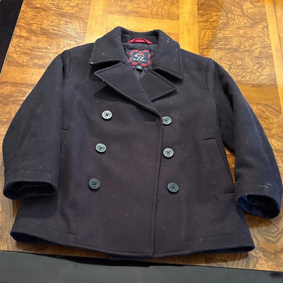 Brooks Brothers Other - Brooks Brothers Black Wool Pea Coat